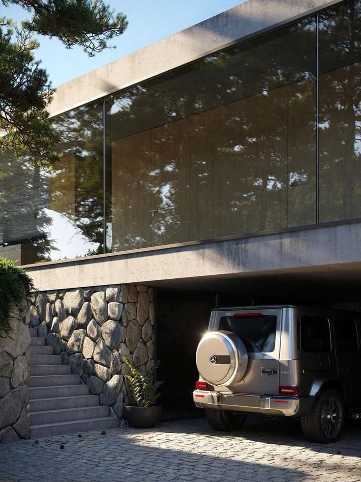 A premium Melbourne home with reflective glass facade
